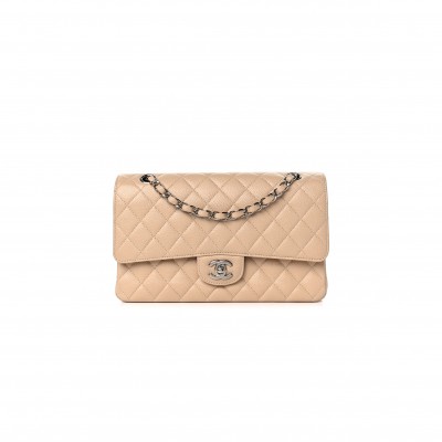 CHANEL MASTER MEDIUM CF SILVER BUCKLE (25.5*15.5*6.5cm)